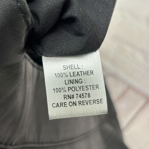 Vintage Cache Women 100% Leather Pants Size 4 Straight Leg Y2K 90s C042 -15 - Picture 13 of 16